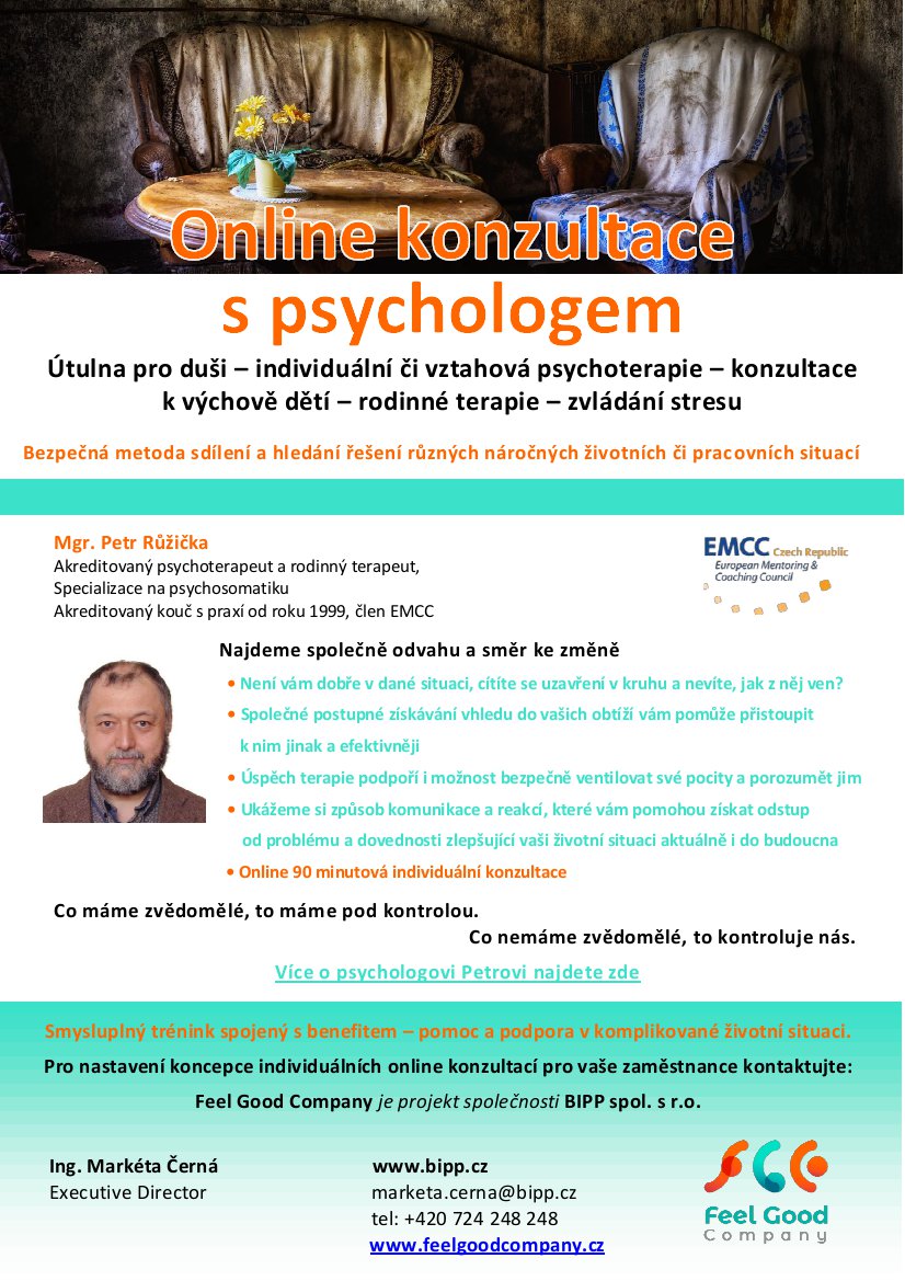 Online individuální konzultace s psychologem
